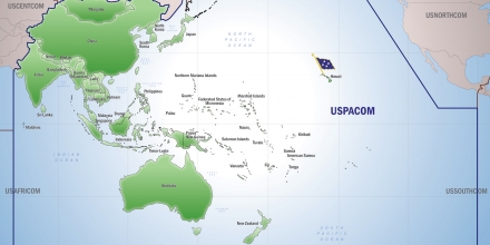 US Indo-Pacific Command Map 